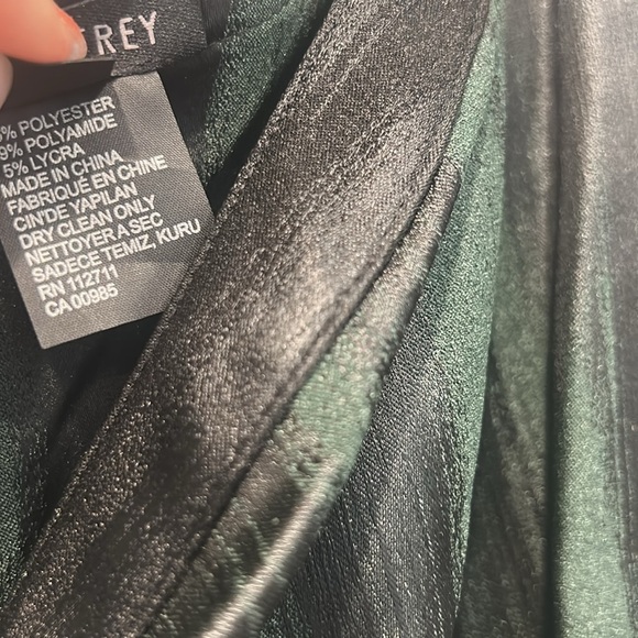 JAYGODFREY Black green dark One-Shoulder Sheath Mini Dress size 10 women’s - Picture 3 of 8